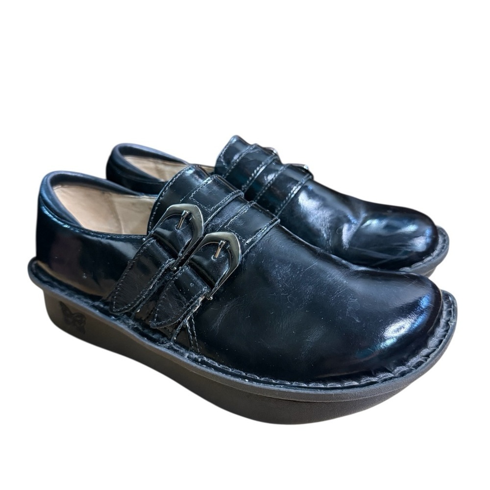 Alegria by PG Lite Black Patent Leather Nursing Shoe Size 36 / Women’s 6 / 6.5